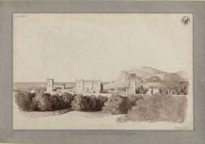Old Moorish Palace of Prince Butera in Bagheria near Palermo / Villa of Prince Butera in Bagheria by Karl Friedrich Schinkel