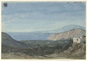 View from the Area of Naples / View of the Plain of Sorrento from Colli di Fontanelle by Karl Friedrich Schinkel