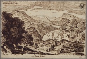 On Monte Gibello near Etna by Karl Friedrich Schinkel