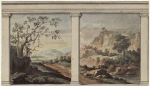 View into a Landscape by Karl Friedrich Schinkel