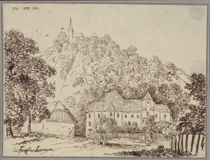 At Franz in Styria / View of the Parish House Franz west of Cilli (Celje) by Karl Friedrich Schinkel