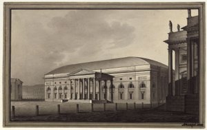 Berlin. National Theatre on Gendarmenmarkt by Karl Friedrich Schinkel