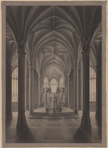 Berlin. Charlottenburg Palace, Palace Park, Mausoleum of Queen Louise. Interior by Karl Friedrich Schinkel