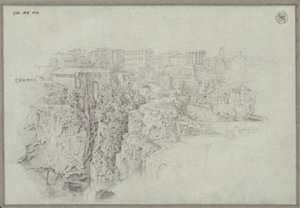 View of Tivoli over the Aniene Valley by Karl Friedrich Schinkel