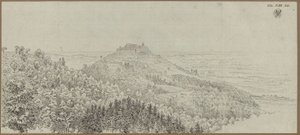 View of the Veste Coburg from the North by Karl Friedrich Schinkel