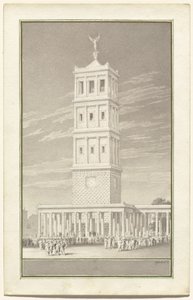 Campanile of a Cathedral for Berlin by Karl Friedrich Schinkel