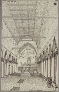 The Interior of the Cathedral of Aquileia by Karl Friedrich Schinkel