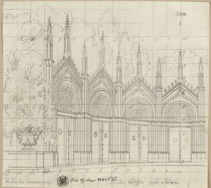 The Princes Chawansky. Tragedy by Ernst Raupach. Design for a Decoration. St. George