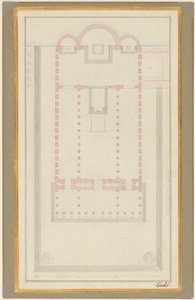 Ground Plan of a Cathedral for Berlin by Karl Friedrich Schinkel
