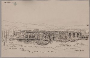 Kamenz. Castle. View of the Foundation by Karl Friedrich Schinkel