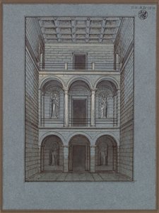 Köstritz. Castle. Vestibule, Entrance Side. View