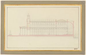 Longitudinal Section of a Cathedral for Berlin