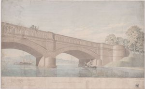 Potsdam. Glienicker Bridge. Perspective View by Karl Friedrich Schinkel