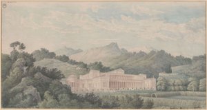 Reconstruction of the Villa Tusca after Pliny. View by Karl Friedrich Schinkel