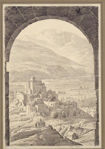 Sion in the Swiss Canton of Valais by Karl Friedrich Schinkel