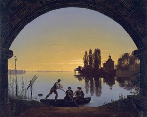 Spree Riverbank near Stralau by Karl Friedrich Schinkel