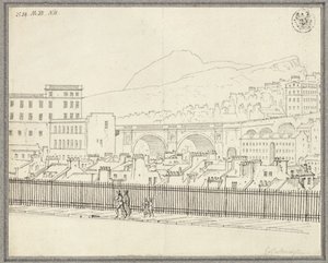 City View of Edinburgh with Bridge by Karl Friedrich Schinkel