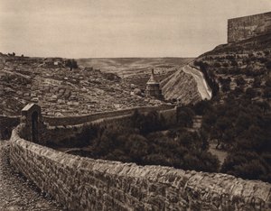 Jerusalem, View of the Valley of the Kidron by Karl Grober