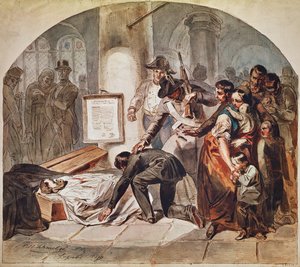 Burial of the Democratic Robert Blum Shot in October 1848 in Vienna