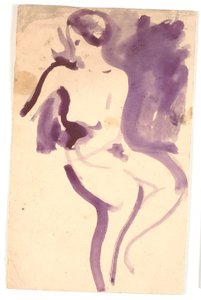 Nude, Seated Female Model