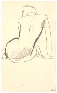Seated model by Karl Isakson