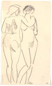 Two Standing Models by Karl Isakson
