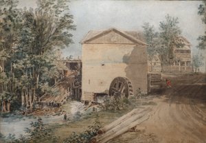 Polotnyany Zavod, a Family Estate of the Goncharov Family, 1839 by Karl Ivanovich Kolmann