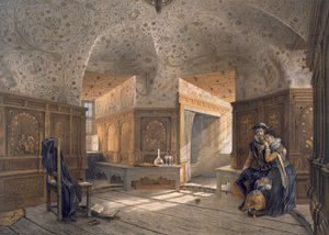 Prison of King Erik XIV, son of Gustav I, at Gripsholm by Karl Johann Billmark