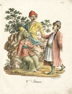 Persian Folk Costumes by Karl Joseph Brodtmann