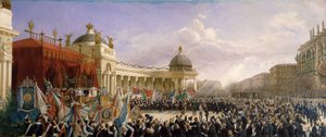 Homage of the Singers of Austria to the Imperial Couple on April 27, 1879 by Karl Karger