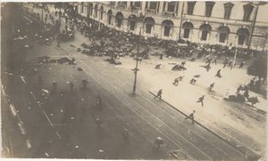 Government Troops Firing on Demonstrators, July 4, 1917 by Karl Karlovich Bulla