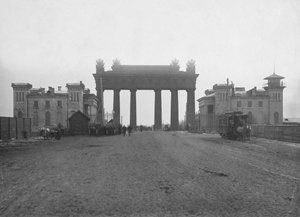 The Moscow Triumphal Gate in St. Petersburg, 1890s