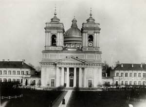 The Trinity Cathedral of the Saint Alexander Nevsky Lavra in Saint Petersburg