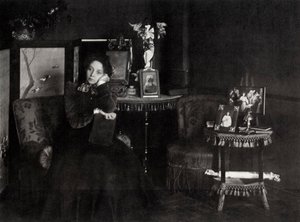 Vera Fyodorovna Komissarzhevskaya, Russian Actress by Karl Karlovich Bulla
