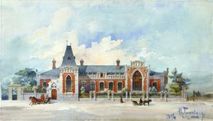 The House of Alexey Alexandrovich Bakhrushin in Moscow by Karl Karlovich Gippius