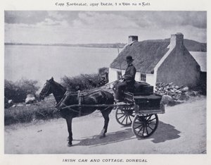 Irish Car and Cottage, Donegal by Karl Karlovich Piratsky