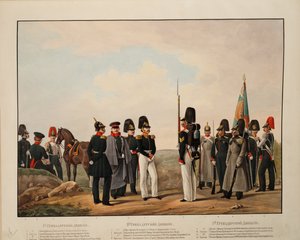 Russian 1st, 2nd and 3rd Grenadier Divisions, 1845-1855