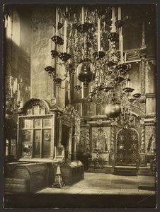 The Kremlin: Interior View of the Cathedral of the Archangel, Built in 1333 by Karl Karlovitz Bulla