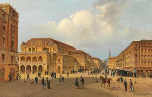 View of the Vienna State Opera, 1880 by Karl Kaufmann