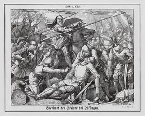 Eberhard II, Count of Wurttemberg, at the Battle of Doffingen
