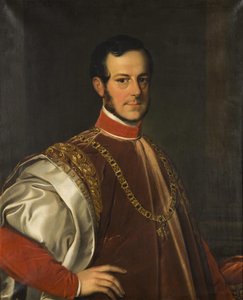 Portrait of Prince Johann Adolf II of Schwarzenberg by Karl Ludwig Philippot