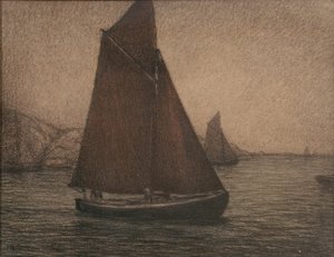Net Fishing Boats by Karl Nordström