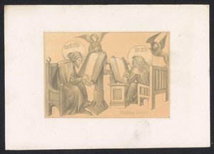 Evangelists Matthew and Mark (Designs and Studies of a Netherlandish Master from the XV Century)