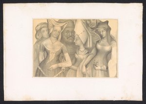 Four Women and Two Men by Karl Palzow