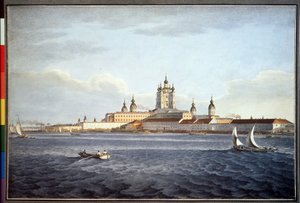 The Smolny Convent in Saint Petersburg by Karl Pavlovich Beggrov