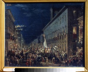 Political manifestation in Rome
