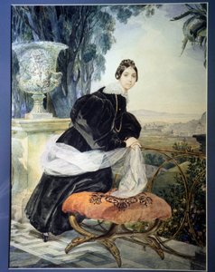 Portrait of the Grand Duchess of Russia Elisabeth Saltykova by Karl Pavlovich Bryullov