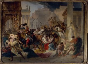 Genseric and the Vandals invade Rome, painting by Karl Pavlovich Briullov