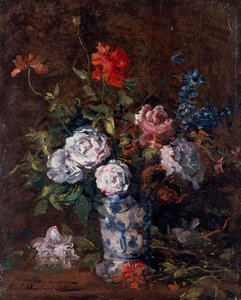 Bunch Of Flowers by Karl Pierre Daubigny