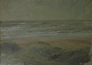 View from the Dunes over the North Sea by Karl Schou